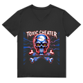 Herren Premium Bio V-Neck T-Shirt Toxic Cheater
