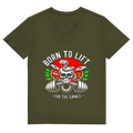 Herren Premium Bio V-Neck T-Shirt Born to Lift