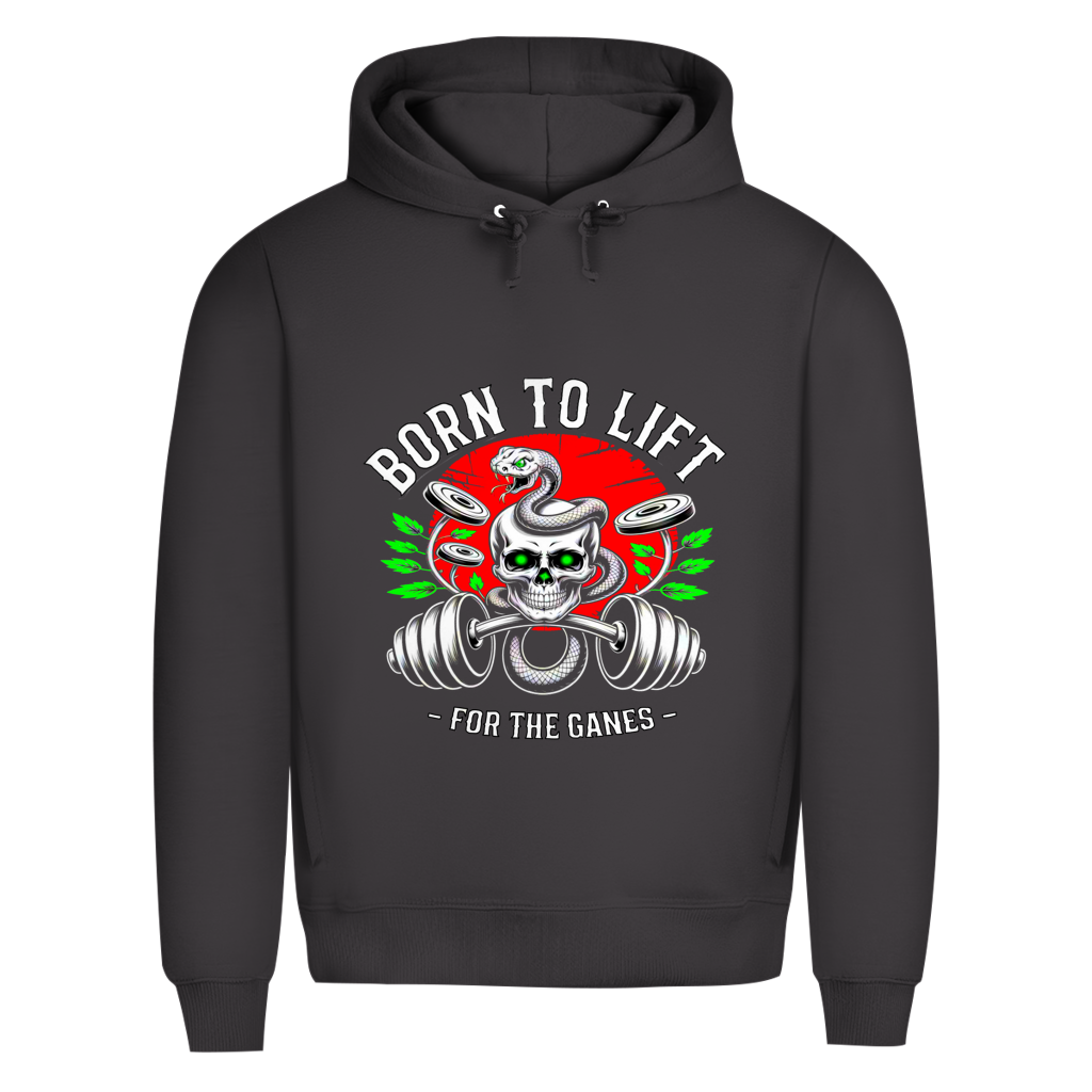 Herren Premium Bio Hoodie Born to Lift