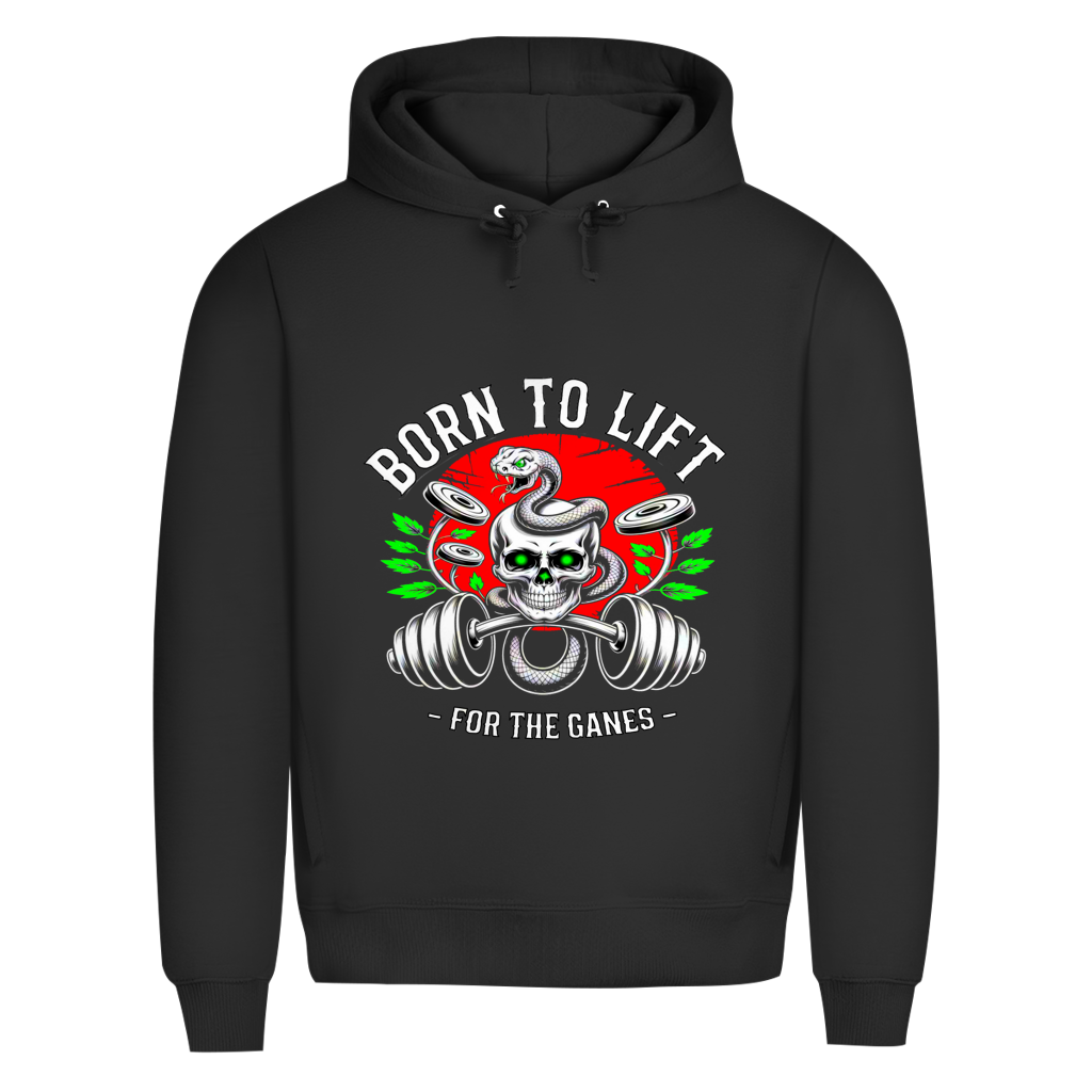Herren Premium Bio Hoodie Born to Lift
