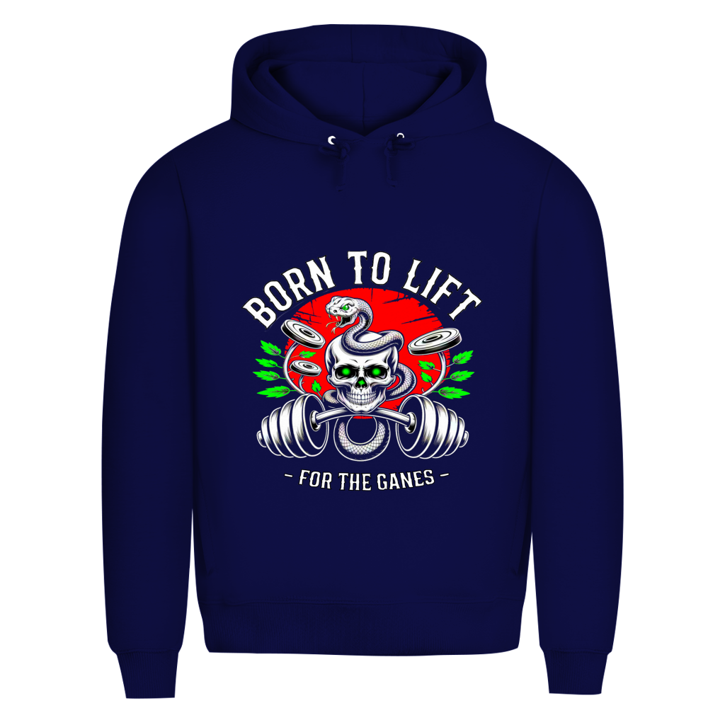 Herren Premium Bio Hoodie Born to Lift