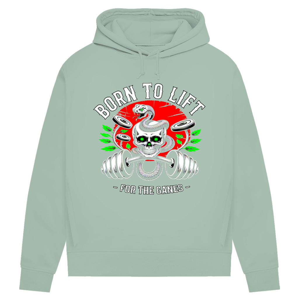 Damen Premium Bio Hoodie Born to Lift