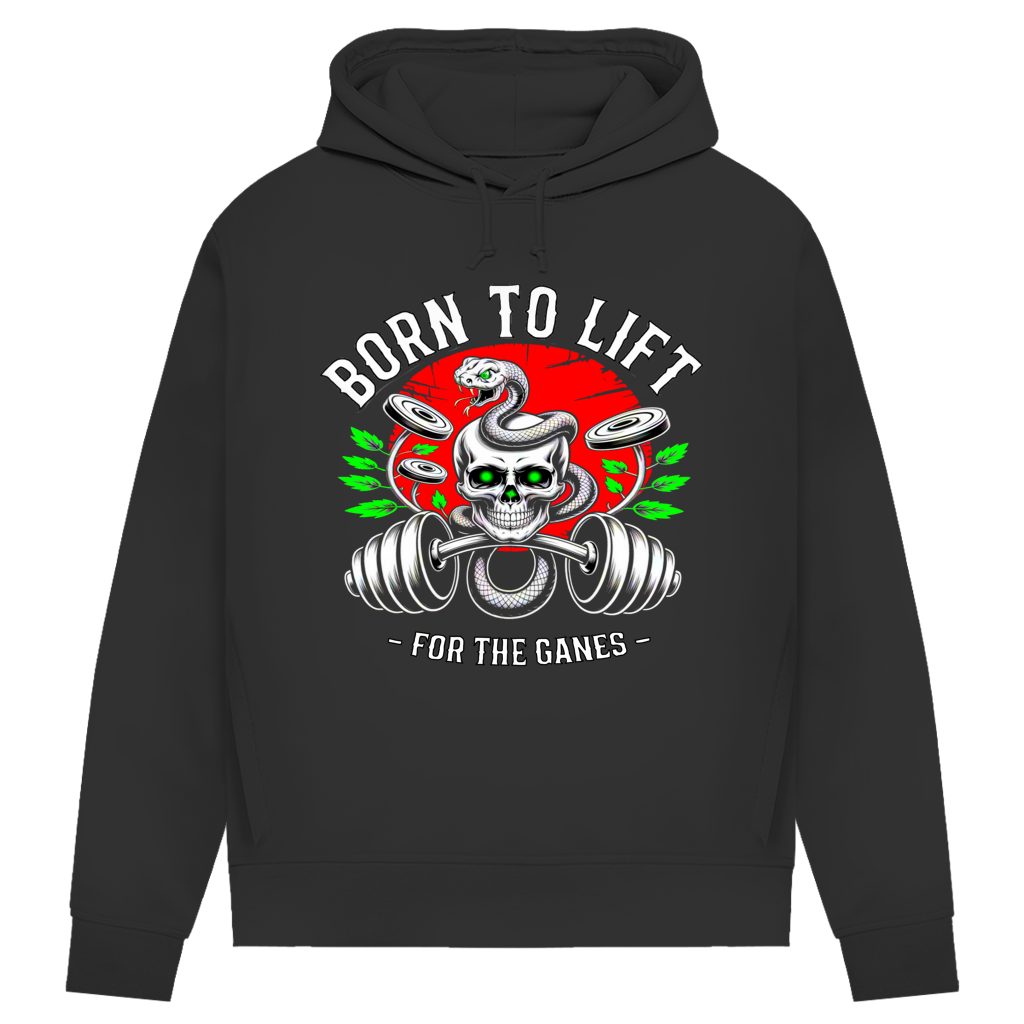 Damen Premium Bio Hoodie Born to Lift
