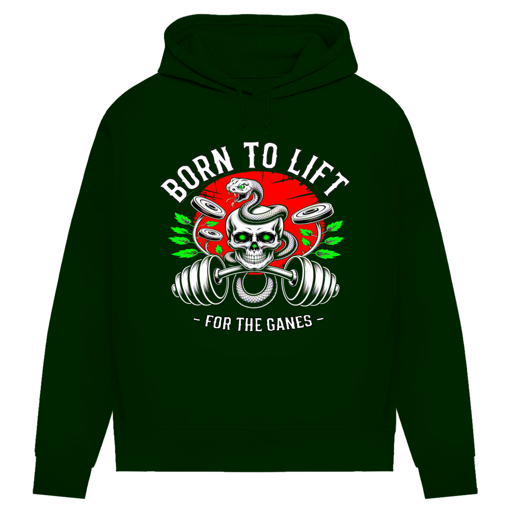 Damen Premium Bio Hoodie Born to Lift