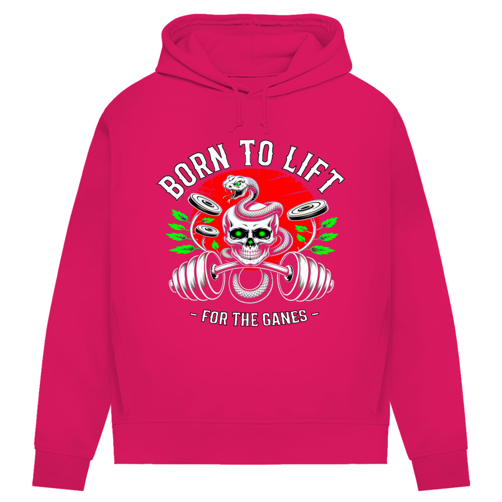 Damen Premium Bio Hoodie Born to Lift