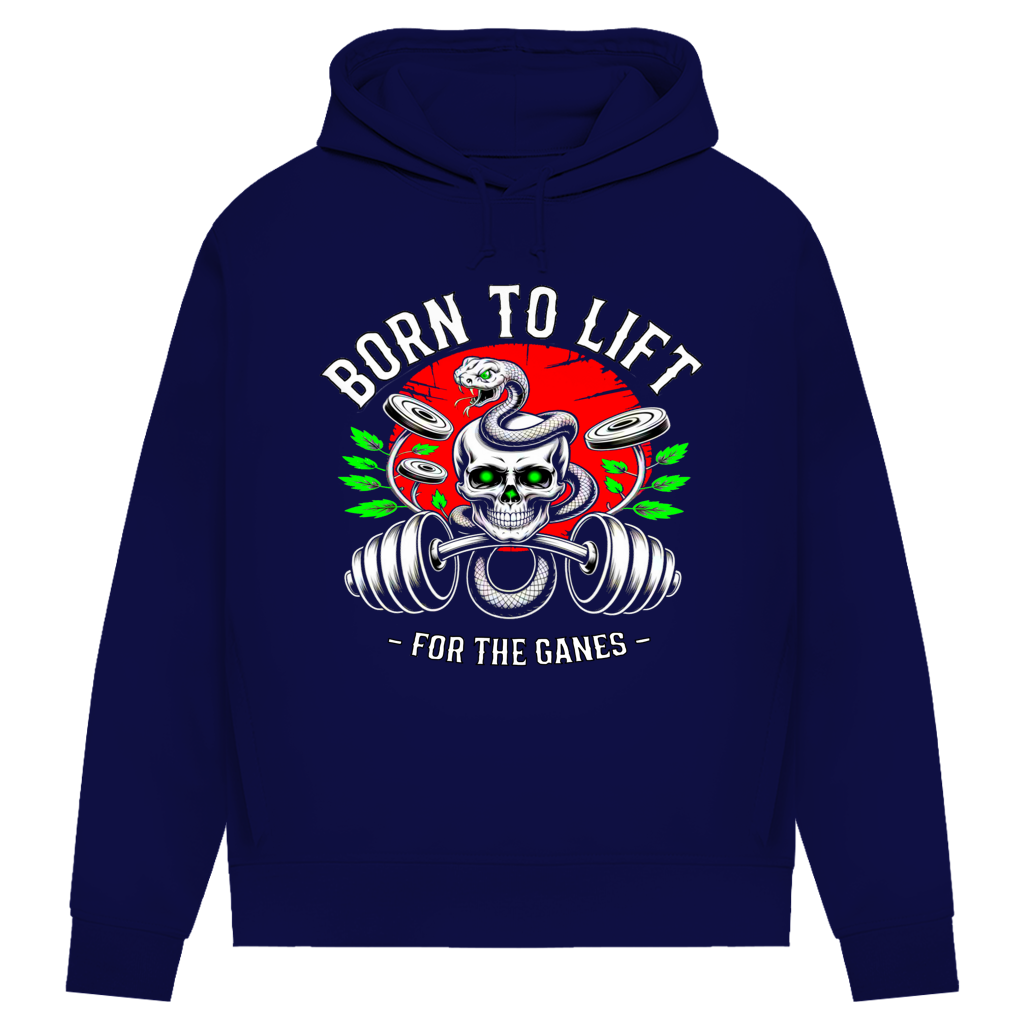 Damen Premium Bio Hoodie Born to Lift