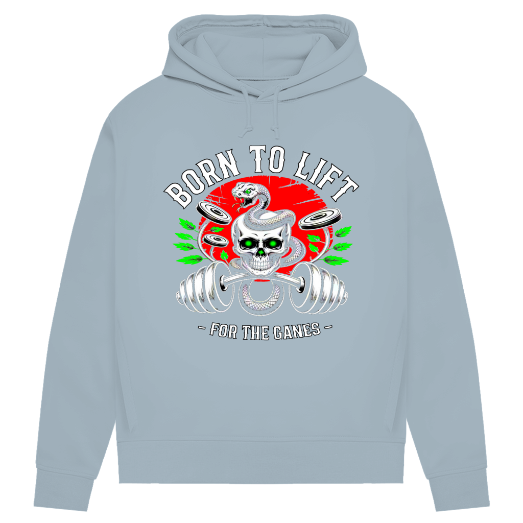 Damen Premium Bio Hoodie Born to Lift