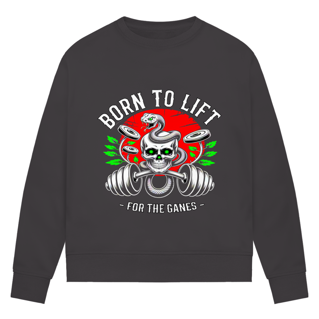 Damen Premium Bio Sweatshirt Born to Lift