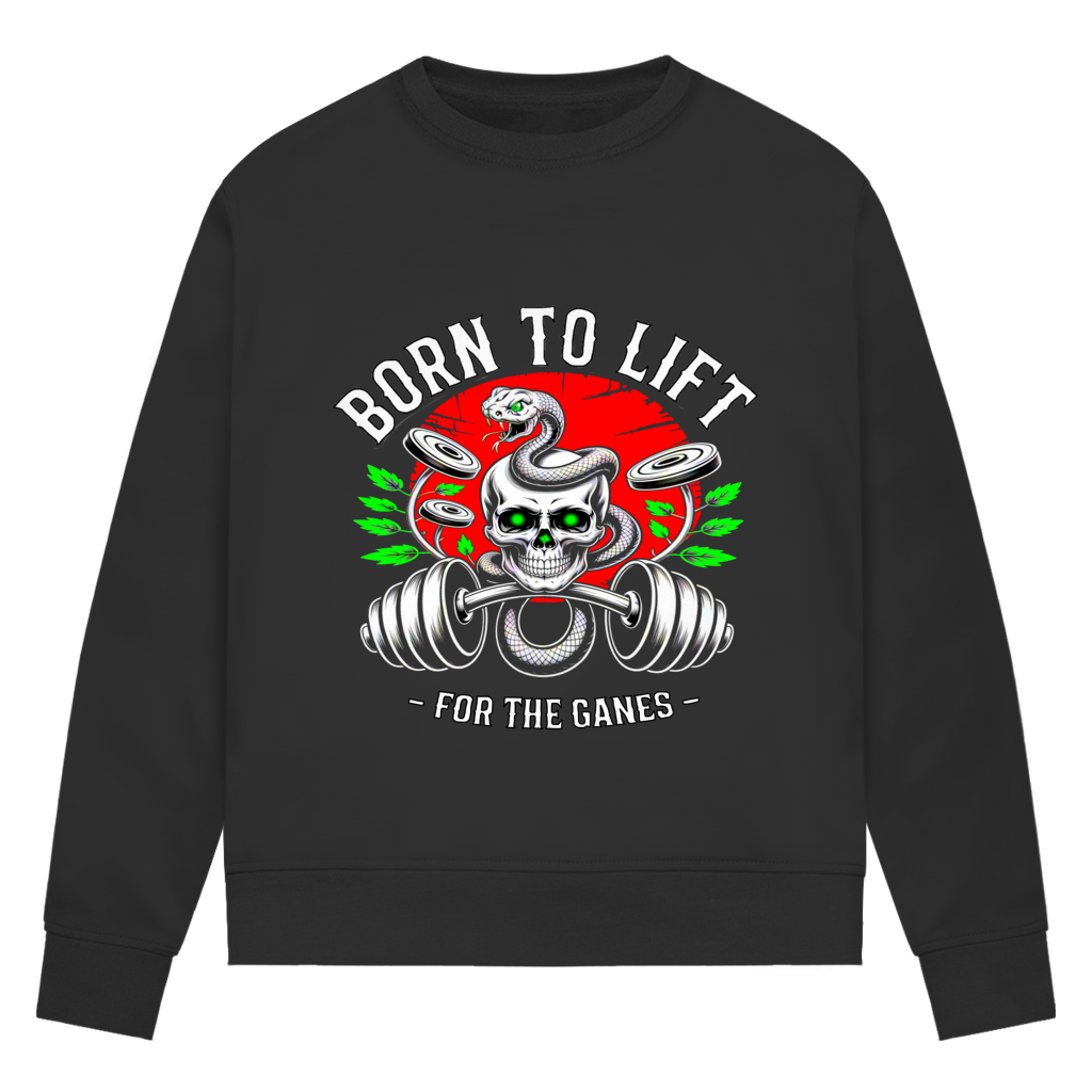 Damen Premium Bio Sweatshirt Born to Lift