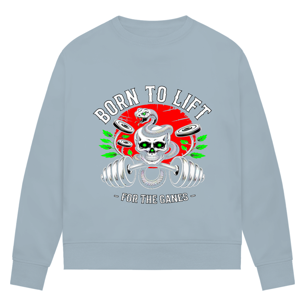 Damen Premium Bio Sweatshirt Born to Lift