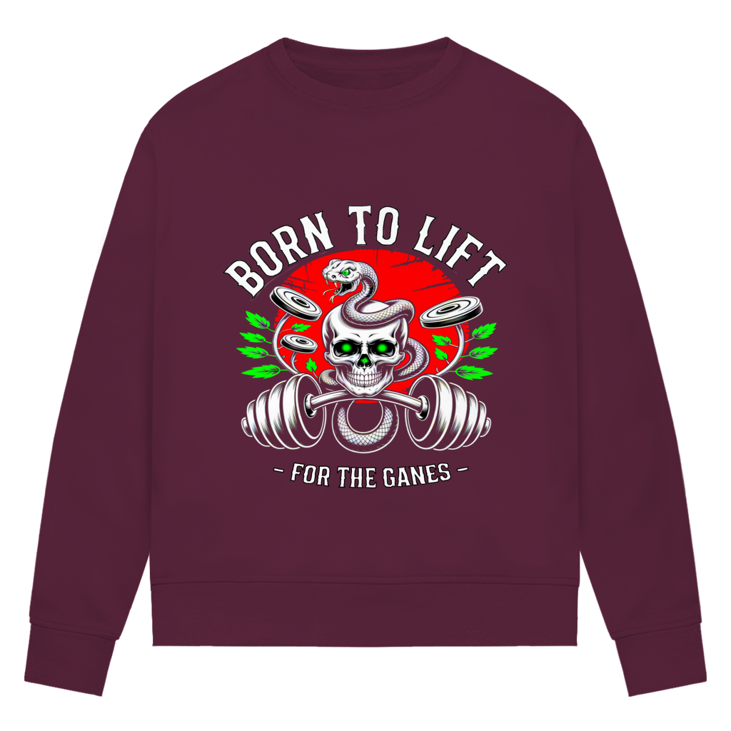 Damen Premium Bio Sweatshirt Born to Lift
