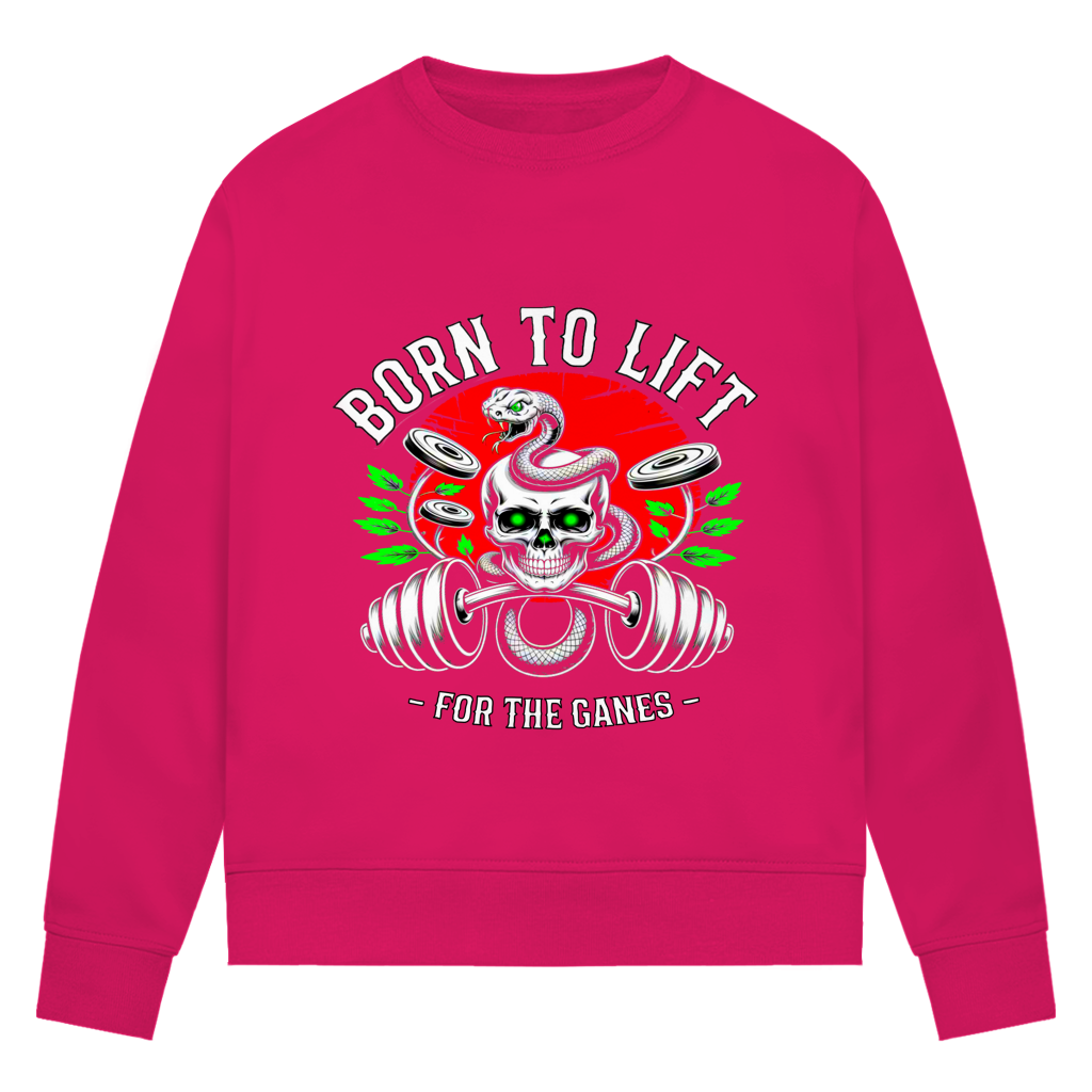 Damen Premium Bio Sweatshirt Born to Lift