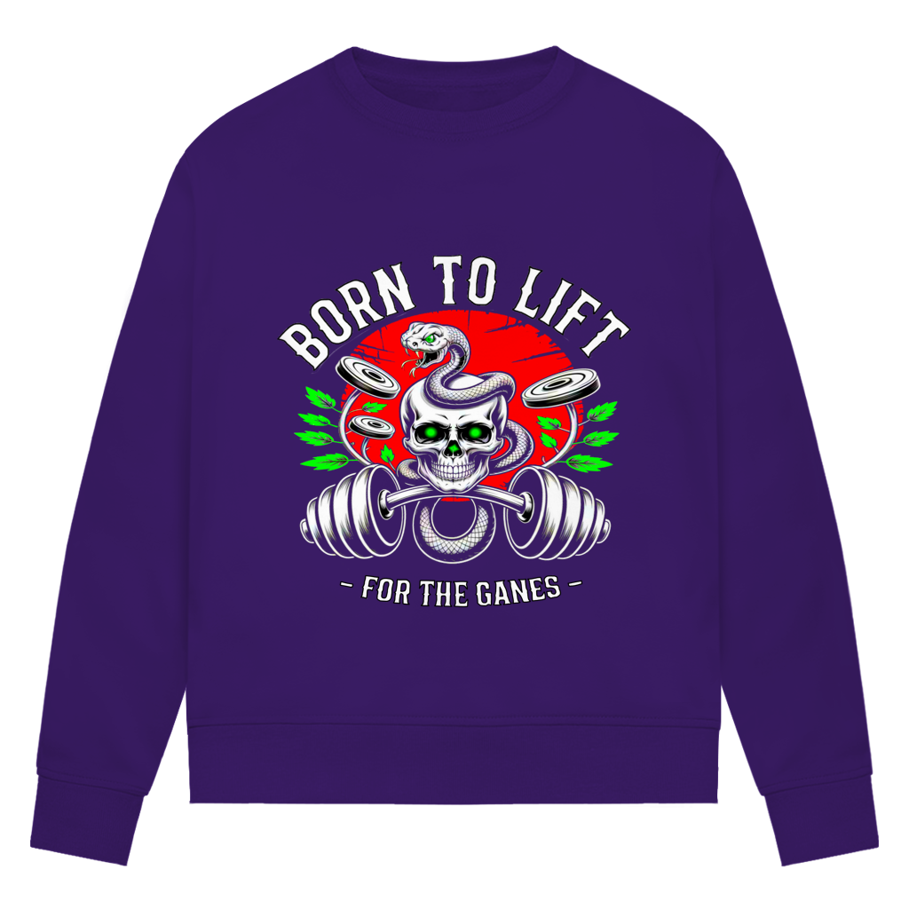 Damen Premium Bio Sweatshirt Born to Lift