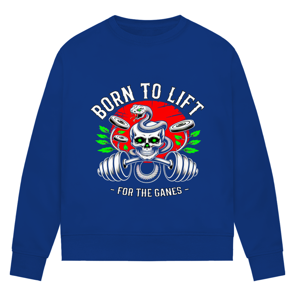 Damen Premium Bio Sweatshirt Born to Lift