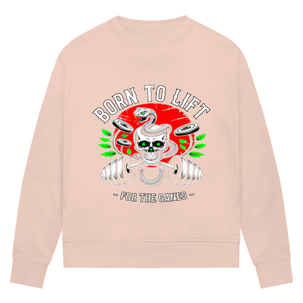 Damen Premium Bio Sweatshirt Born to Lift