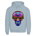Herren Premium Bio Hoodie Skull Design