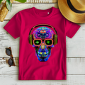 Damen Premium Bio T-Shirt Skull Design