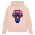 Damen Premium Bio Hoodie Skull Design