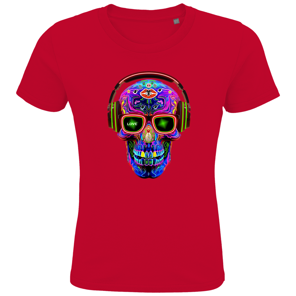 Kids Premium Bio T-Shirt Skull Design