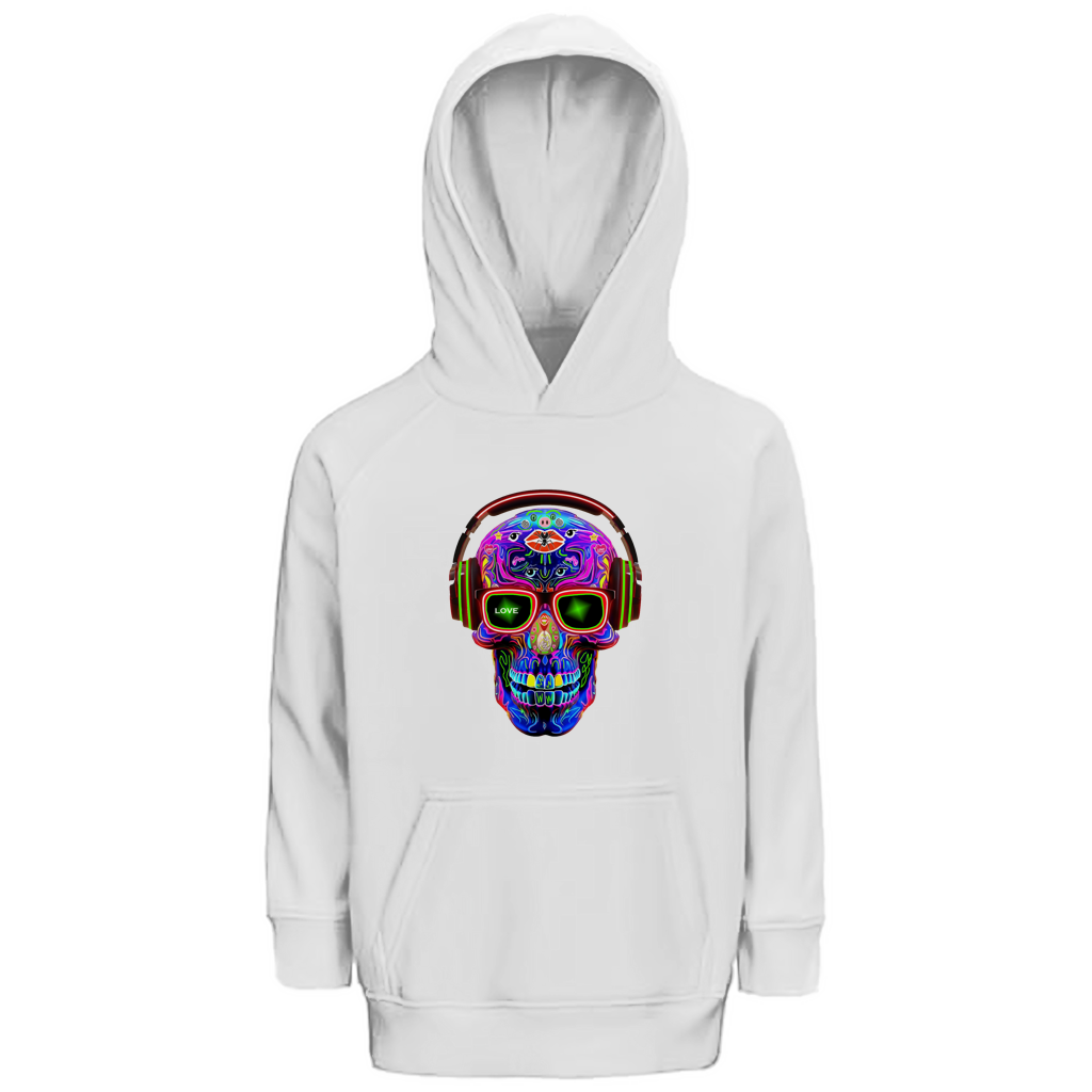Kinder Premium Bio Hoodie Skull Design