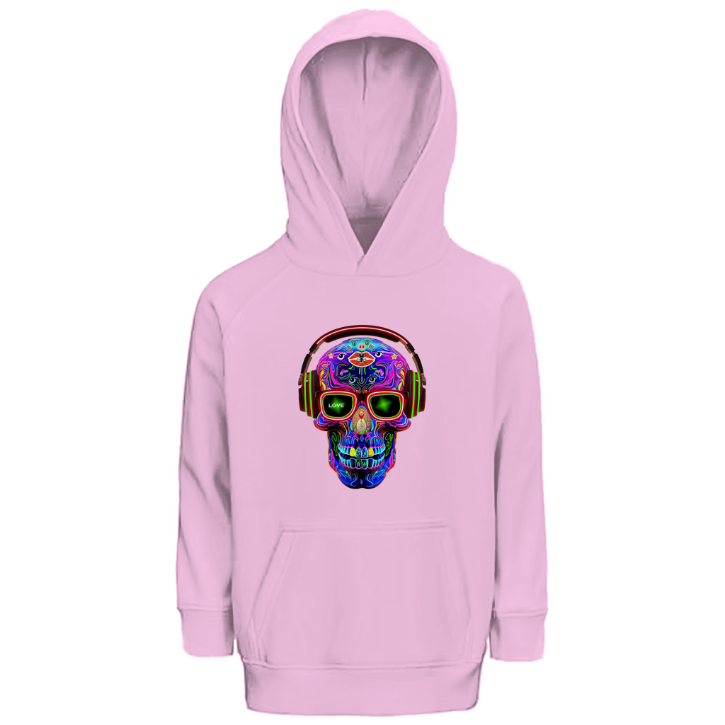 Kinder Premium Bio Hoodie Skull Design
