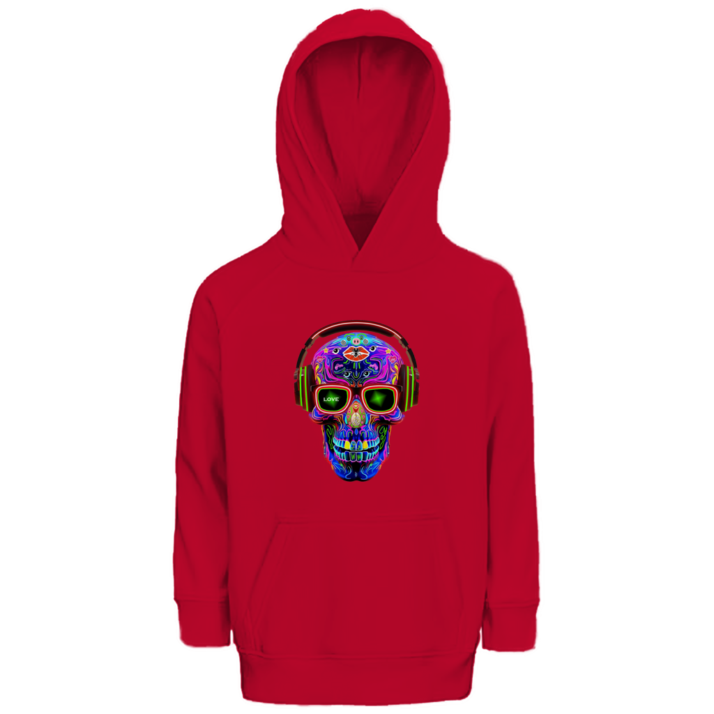 Kinder Premium Bio Hoodie Skull Design