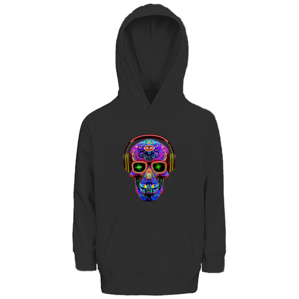 Kinder Premium Bio Hoodie Skull Design