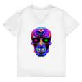 Herren Premium Bio V-Neck T-Shirt Skull Designs