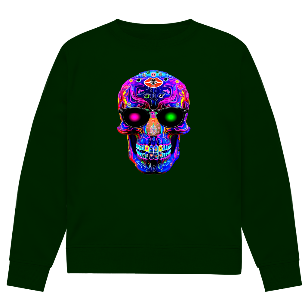 Herren Premium Bio Sweatshirt Skull Designs