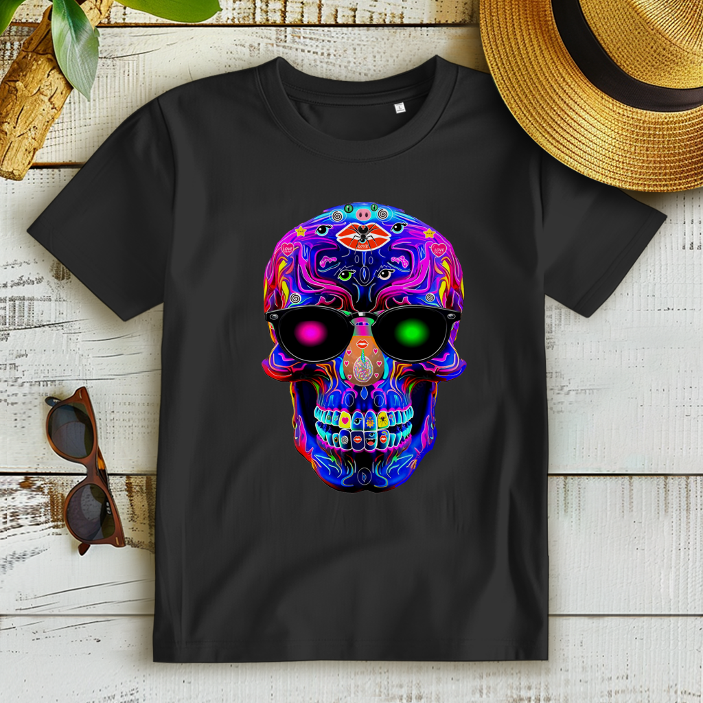 Damen Premium Bio T-Shirt Skull Designs