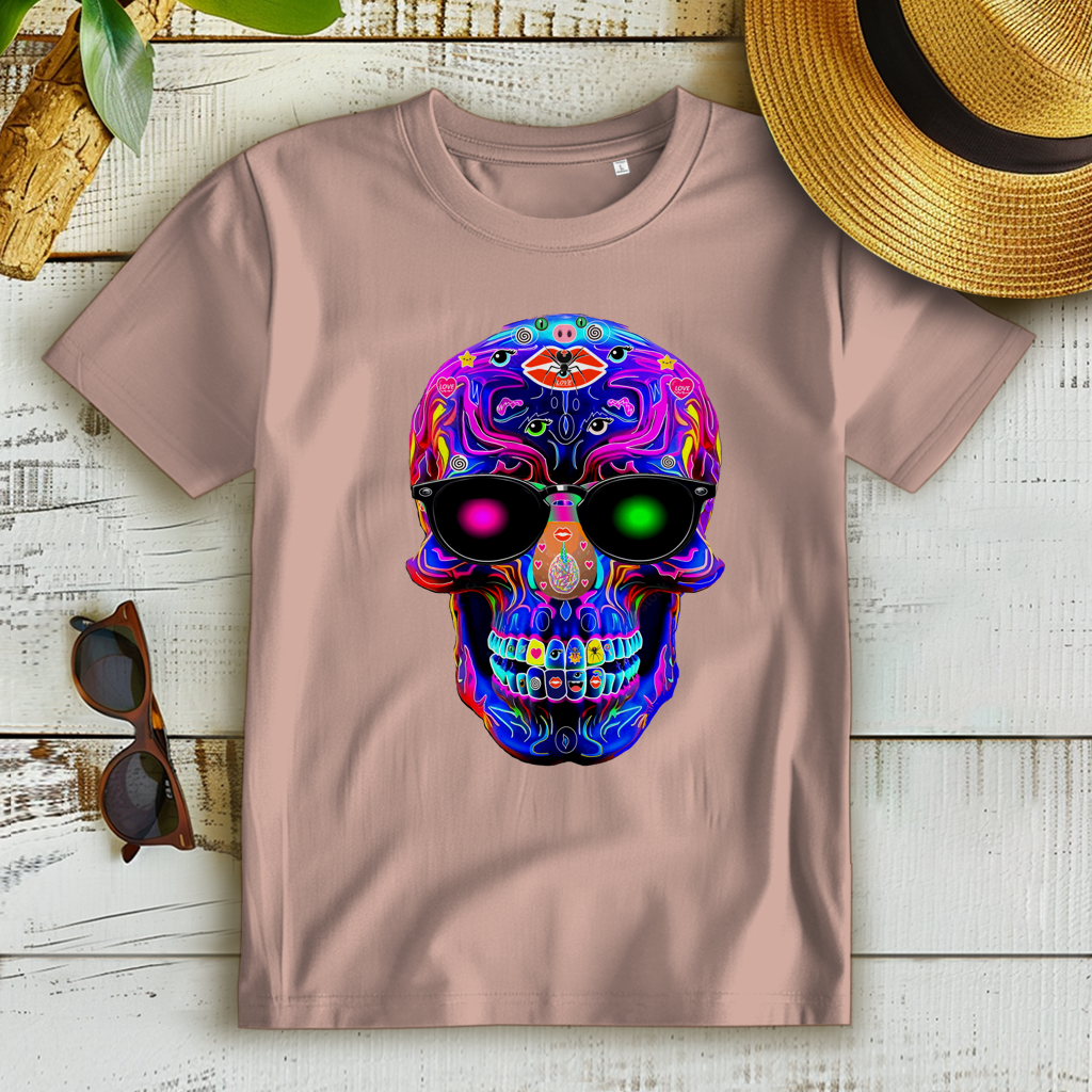 Damen Premium Bio T-Shirt Skull Designs