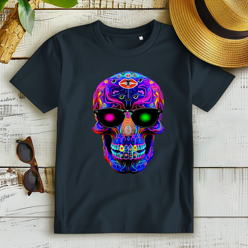 Damen Premium Bio T-Shirt Skull Designs