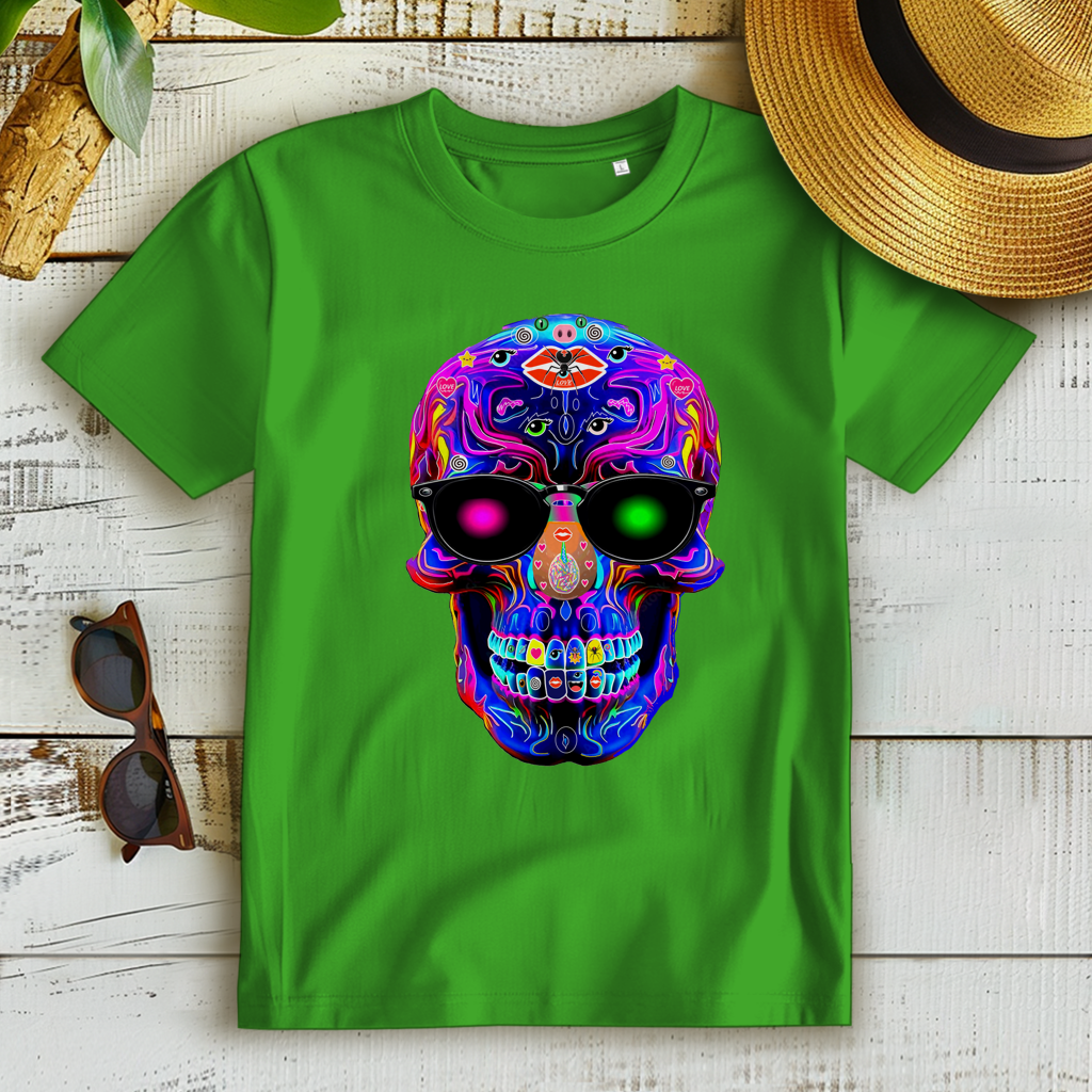Damen Premium Bio T-Shirt Skull Designs