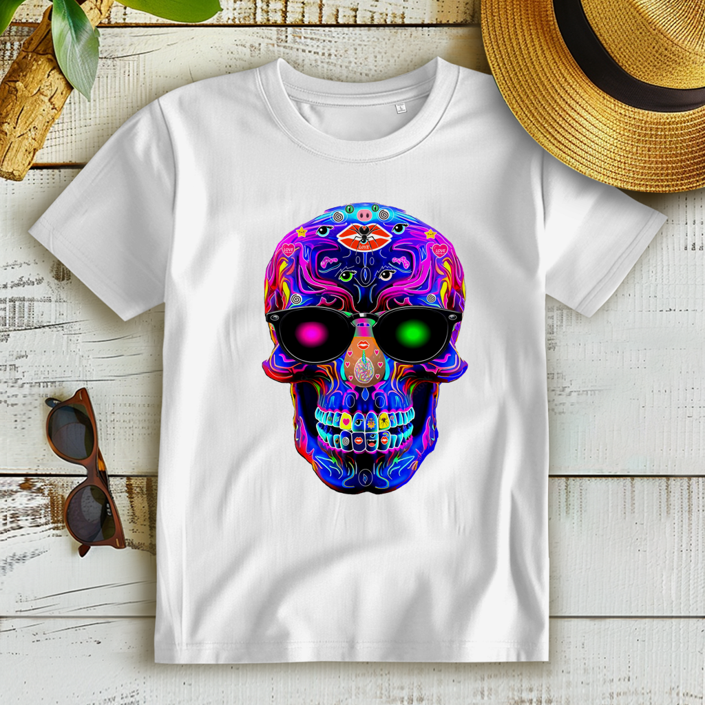 Damen Premium Bio T-Shirt Skull Designs