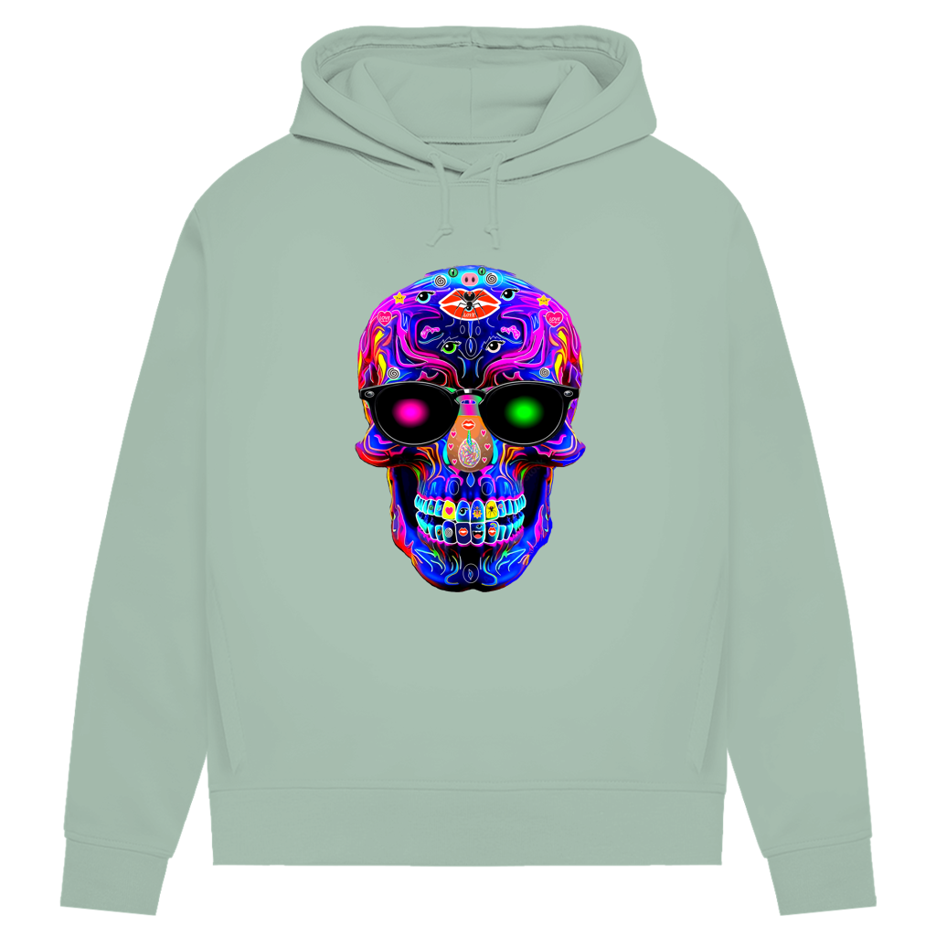 Damen Premium Bio Hoodie Skull Designs