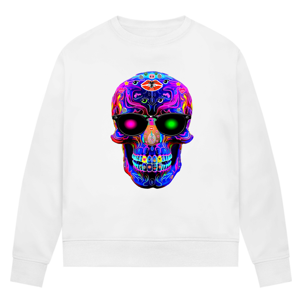 Damen Premium Bio Sweatshirt Skull Designs