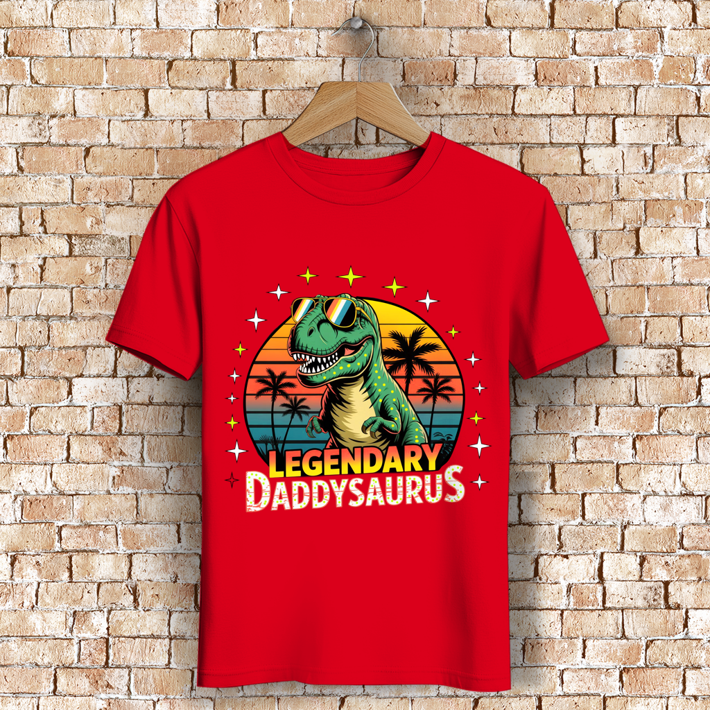 Herren Premium Bio T-Shirt Daddysaurus