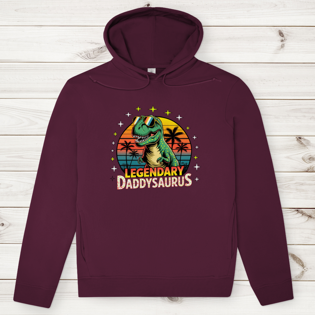 Herren Premium Bio Hoodie Daddysaurus