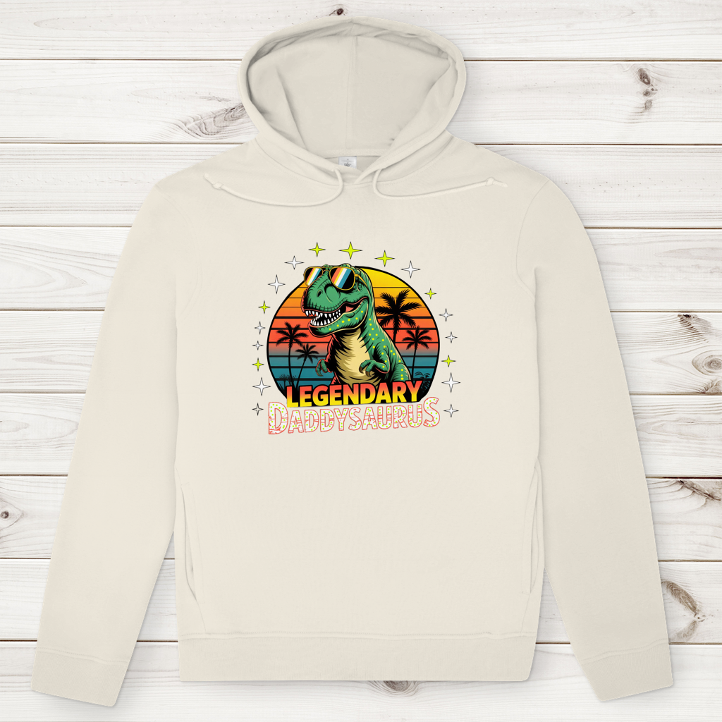 Herren Premium Bio Hoodie Daddysaurus