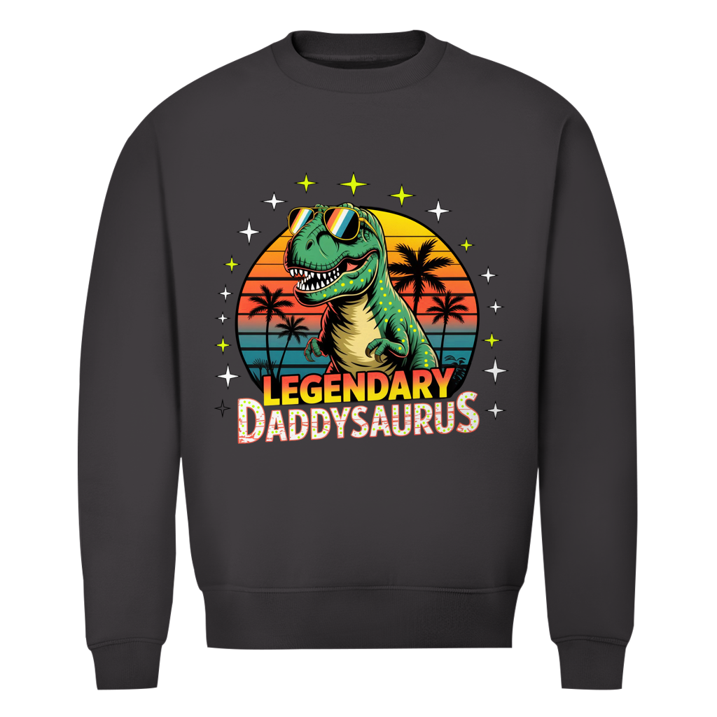 Herren Premium Bio Sweatshirt Daddysaurus