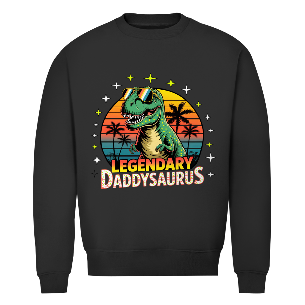 Herren Premium Bio Sweatshirt Daddysaurus