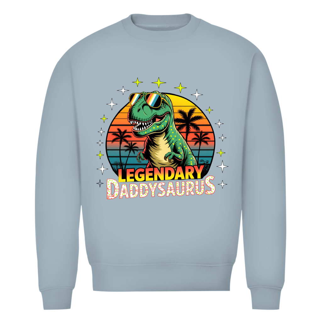 Herren Premium Bio Sweatshirt Daddysaurus