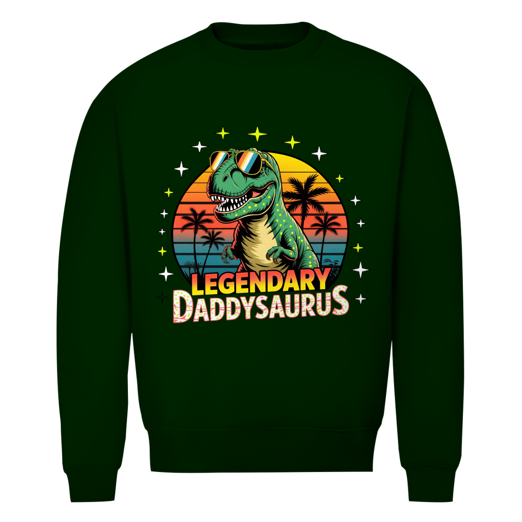 Herren Premium Bio Sweatshirt Daddysaurus
