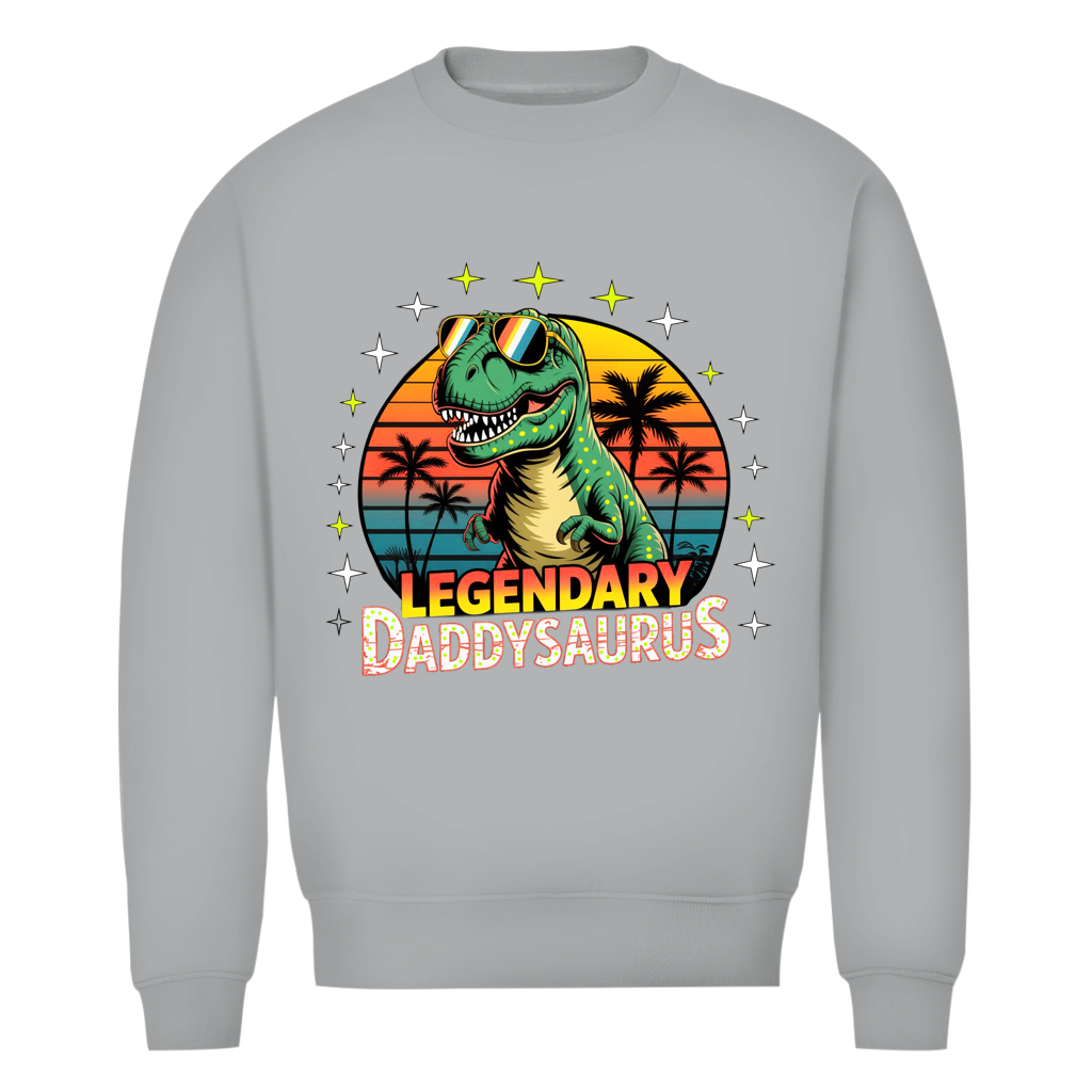 Herren Premium Bio Sweatshirt Daddysaurus