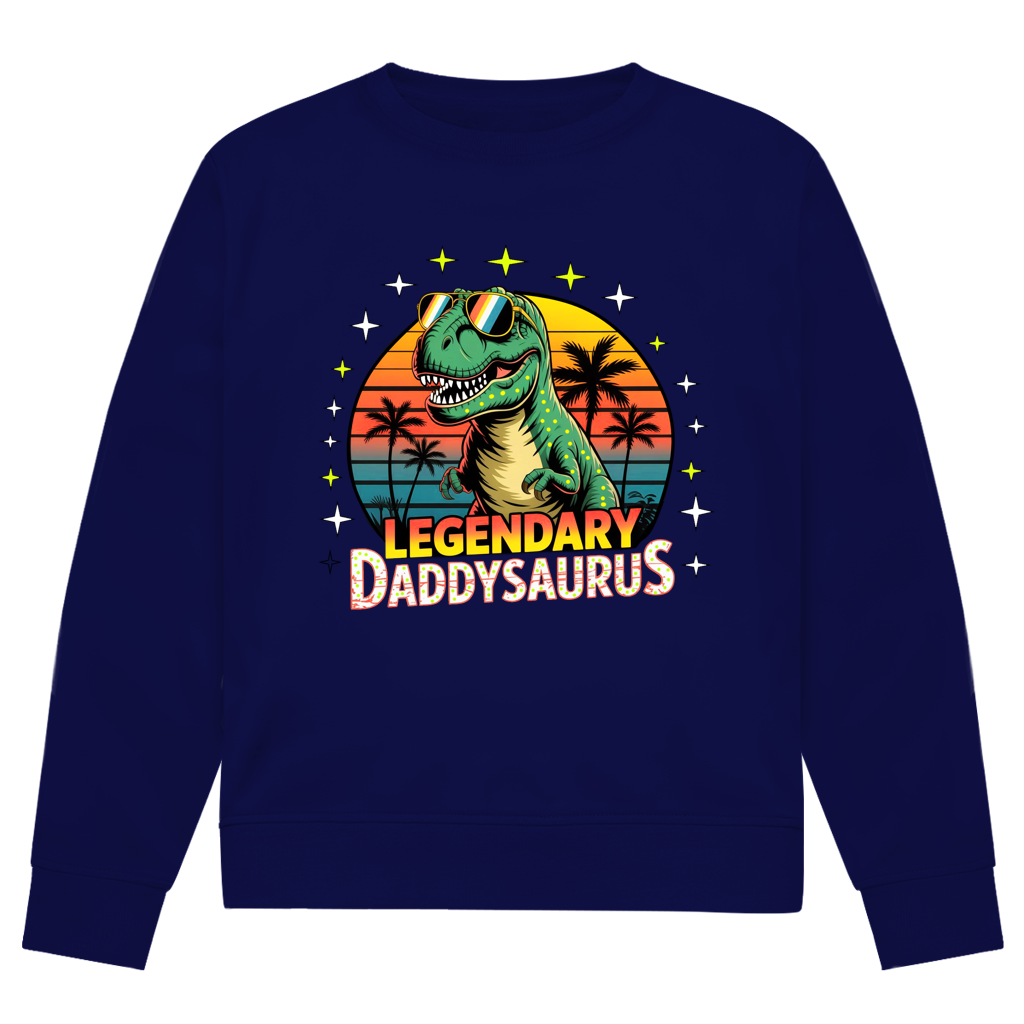 Herren Premium Bio Sweatshirt Daddysaurus
