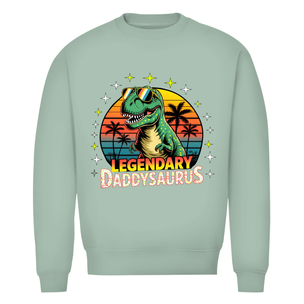 Herren Premium Bio Sweatshirt Daddysaurus