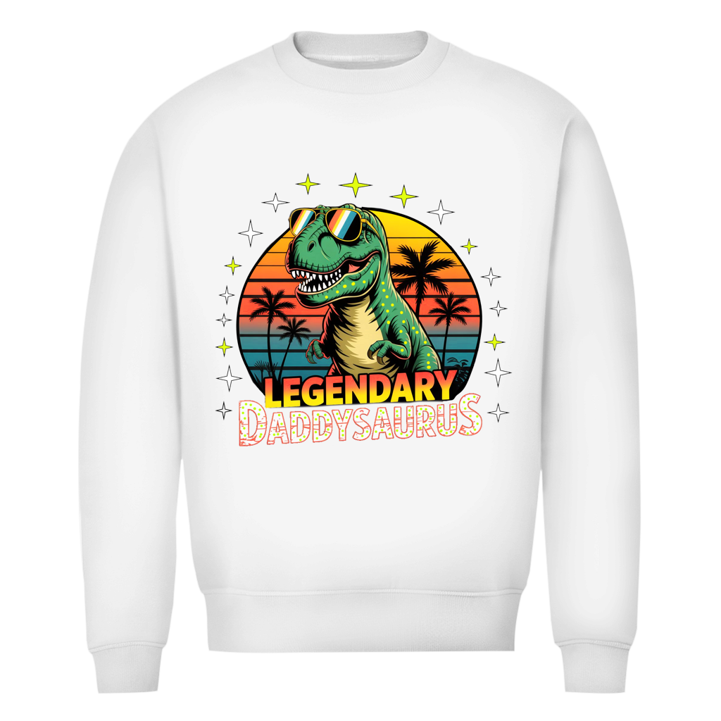 Herren Premium Bio Sweatshirt Daddysaurus