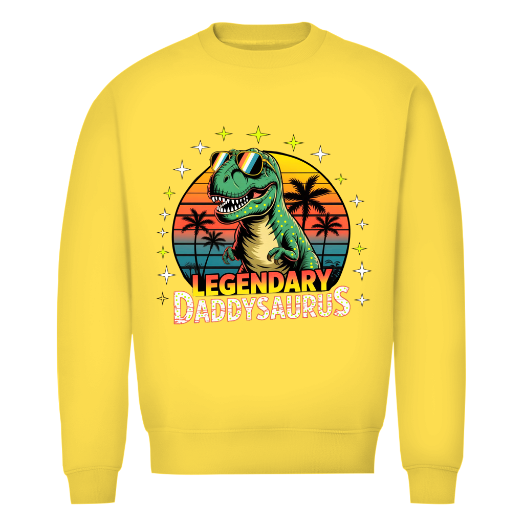 Herren Premium Bio Sweatshirt Daddysaurus