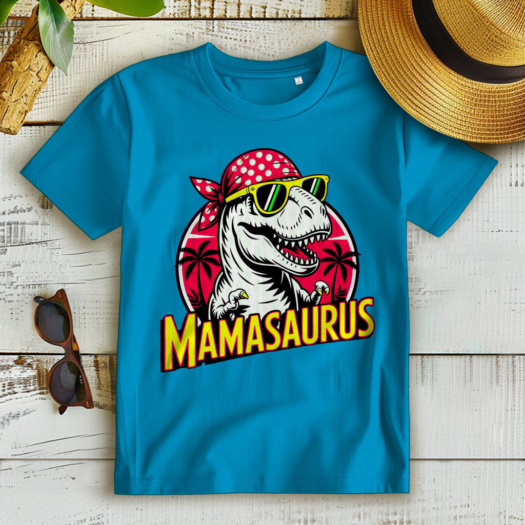 Damen Premium Bio T-Shirt Mamasaurus
