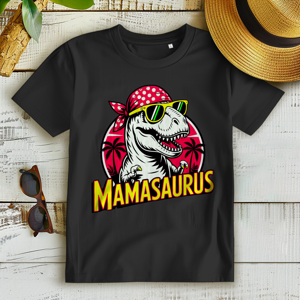 Damen Premium Bio T-Shirt Mamasaurus